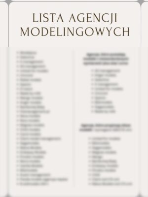 Lista agencji modelingowych
